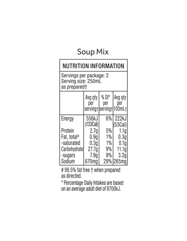 Continental Tasse Eine Suppe italienischer Minestrone 75g x 1