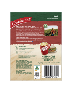 Continental Beker een soepkavels noedel rundvlees 55 g x 1 2