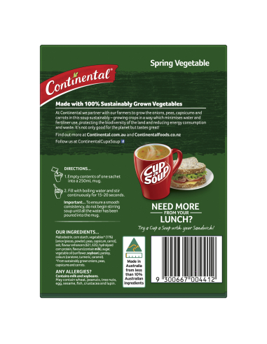 Continental Taza de una primavera Vege 60g x 1