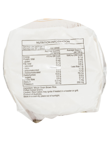 Sunrice Torte di riso sottile originale x 1