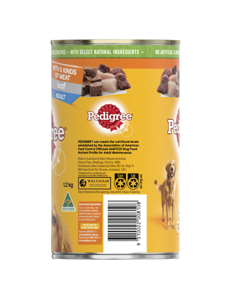 Pedigree 5 Kinds 1.2kg x 1