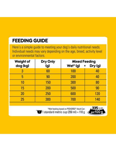 Pedigree CARNE REAL Y VEGETALES 2.5 KG X 1