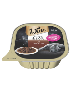 Dine Hígado de carne de res y salsa 85g x 1