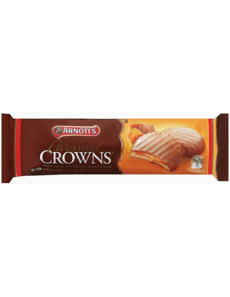 Arnotts Caramel Crowns 200g x 1