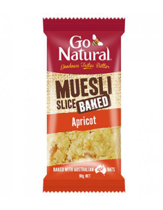 Go Nat Baked Muesli Apricot Slice 90g x 12
