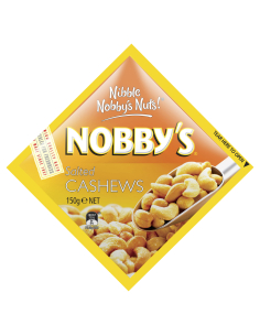 Nobbys Salted Cashews 150g x 12