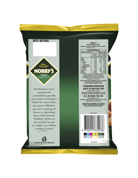 Nobbys 盐混合螺母375g x 12