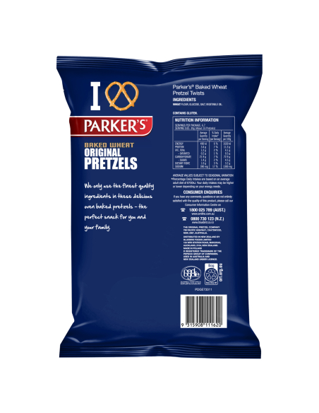 Parkers Bretzels Twists 200g x 1