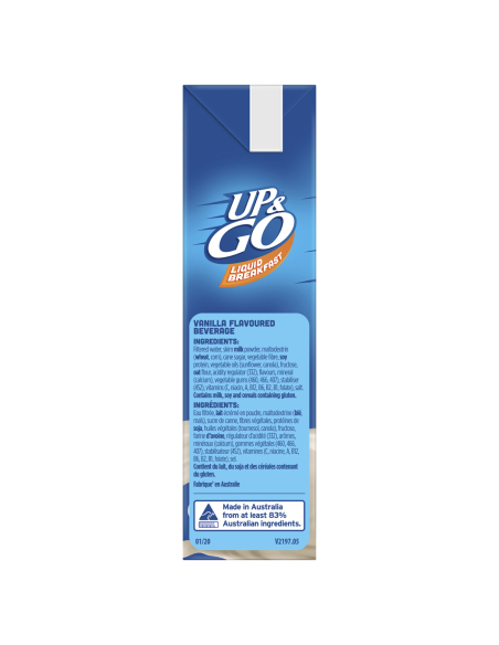Up & Go Vanilla Ice 350ml x 12