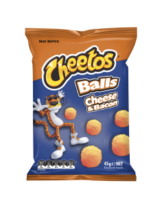 Cheetos Bolas de queso y tocino 45G x 18
