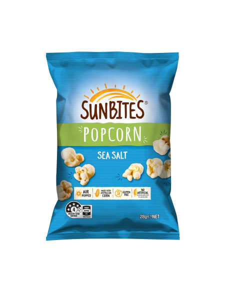 Sunbites Popcorn zeezout 28g x 18