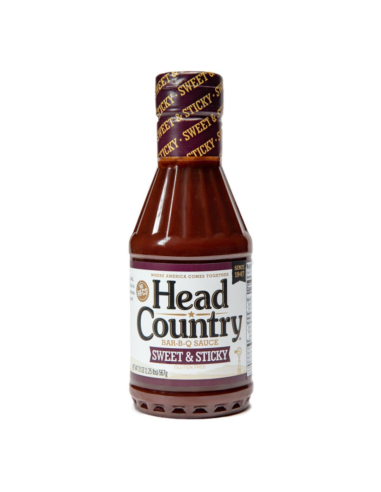 Head Country Sweet & Sticky BBQ Sauce 566g x 1