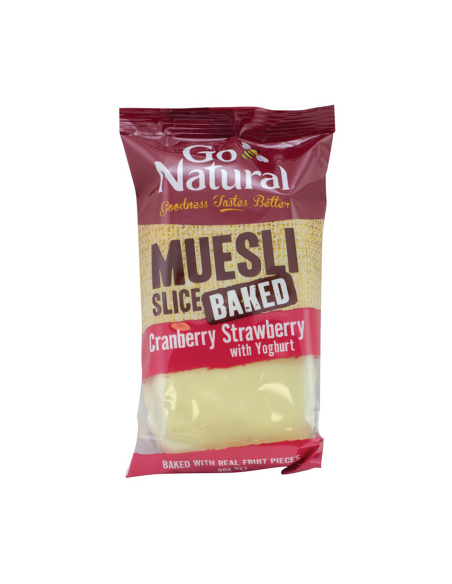 Go Natural Baked Muesli Strawberry Yogurt 90g x 12