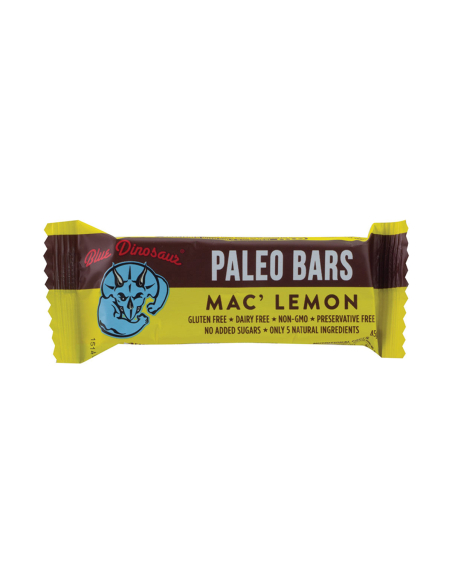 Blue Dinosaur Paleo Bar Mac Zitrone 45g x 12