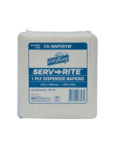 Serviettes de distributeur de serv-rite 210 x 330 mm x 3000