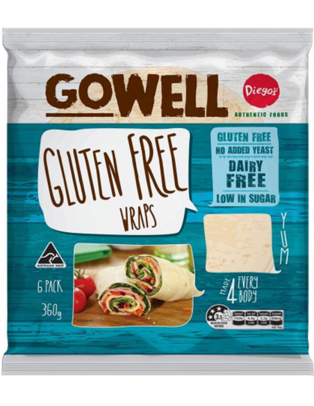 GOWELL Gluten Wrap 6 Pack x 12