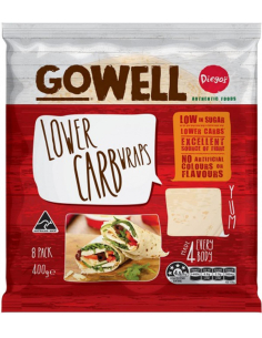 Gowell lagere carb wrap 8 pack x 10