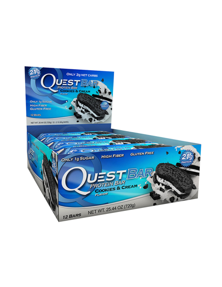 Quest 酒吧曲奇饼和奶油棒60g x 12