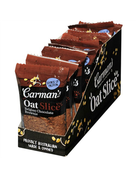 Carmans Chocolate Brownie Oat Slice 70g x 12