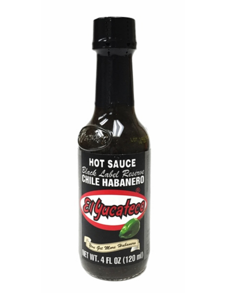 El Yucateco Etiqueta negra salsa caliente 120ml x 1