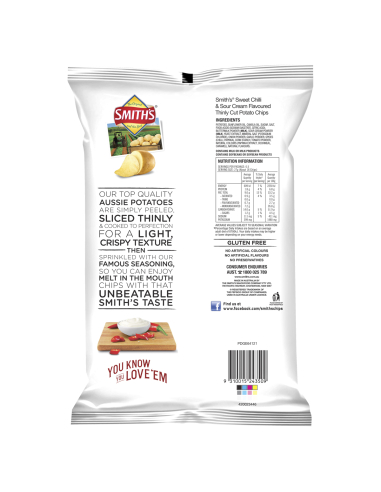 Smiths Selecciones Sweet Chilli Agrad Srem 175G x 1