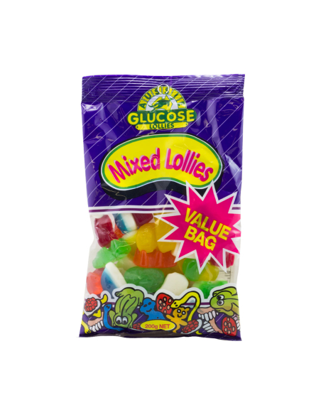 Aussie gemengde lollies 200 g x 12