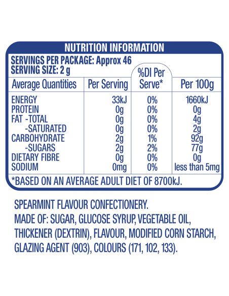 Eclipse Chewy Peppermint-Flasche 93g x 6