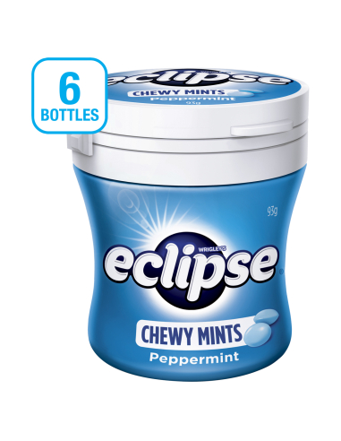 Eclipse Botella de menta masticable 93G x 6