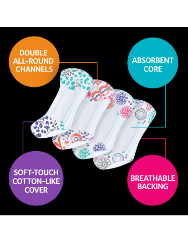 Kotex Panty Foders Design 30 Pack x 1