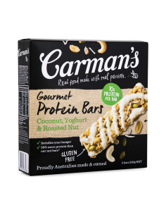 Carmans Coconut Yoghurt Protein Bar 5 Pack X 1