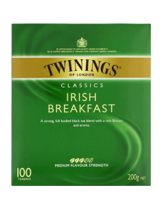 Twinings 爱尔兰早餐经典茶袋100包x 1