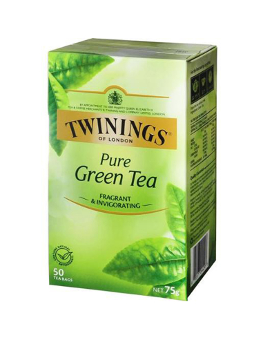 Twinings London Pure Green Tea Tea Bags 50s x 1