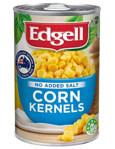 Edgell Corn Kernels No Added Salt 420g x 1