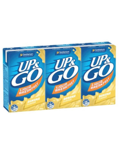 Sanitarium Banana Up & Go Desayuno líquido 3 Pack 250ml x 1