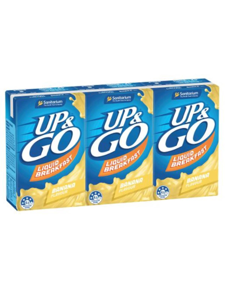 Sanitarium Banana up & go petit déjeuner liquide 3 pack 250ml x 1