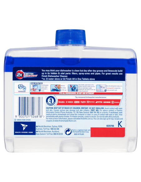 Finish Nettoyeur de lave-vaisselle 250ml x 1