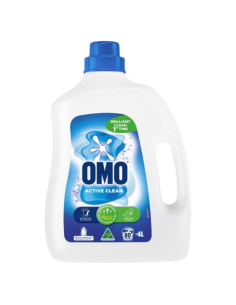 Omo Liquide de blanchisserie avant et supérieur à l'avant 4LTR x 1