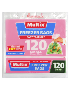 Multix Tearoff Small Freezer Bags 120 Pack x 1