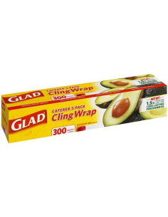 Glad Dispensador de envoltura a nivel 33 cm de ancho 300m de largo x 1