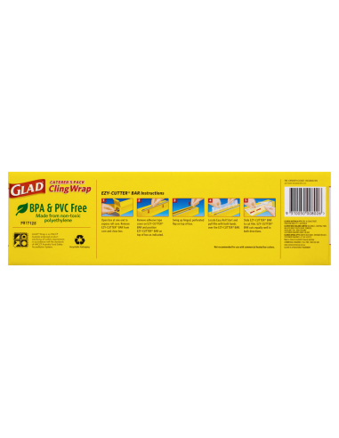 Glad Distributeur d'enveloppe d'accrochage 33cm de large de 600 m de long x 1