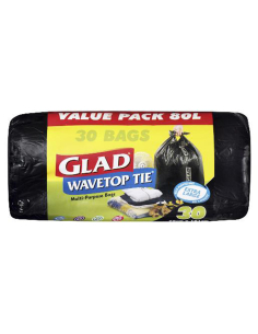 Glad Wavetop Extra Bolsas de uso múltiple grande 30 Pack x 6