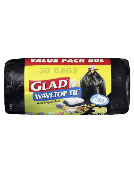 Glad Wavetop Extra Grote multifunctionele zakken 30 pack x 6