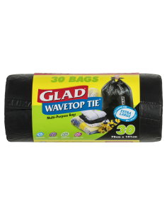 Glad Wavetop Extra Bolsas de uso múltiple grande 30 Pack x 6 2