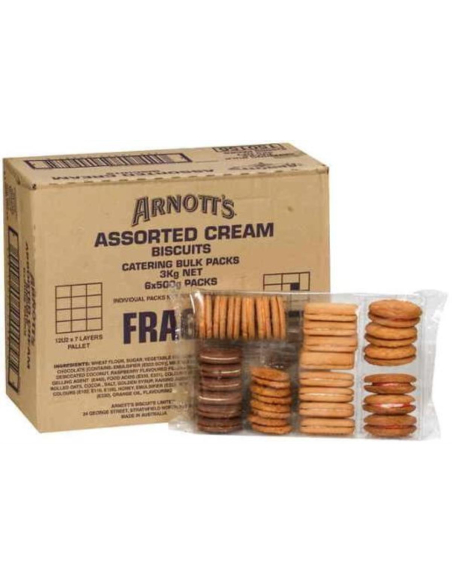 Arnotts Biscuits Crèmes assortis en vrac 3kg x 1
