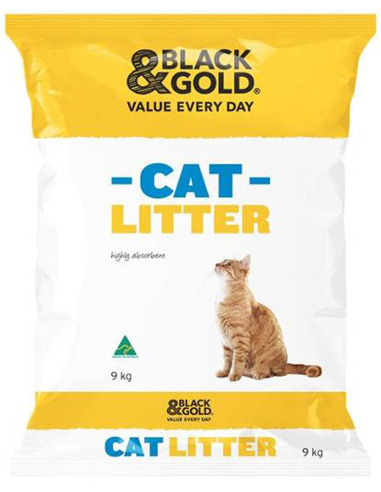 Black & Gold Cat Litter 9kg x 1