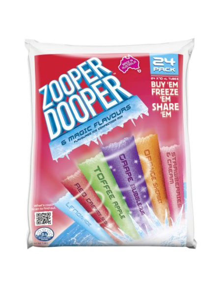 Zooper Dooper Magic 24 PAQUETES 70 ML 24 PACK X 6