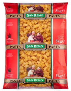 San Remo Macaroni Co大型スパイラルパスタ5kg x 1