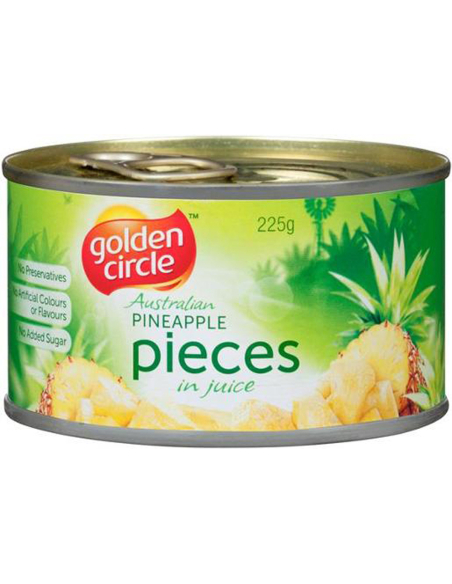 Golden Circle Piezas de piña en zumos naturales 225g x 1