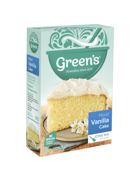 Greens Torta tradizionale della vaniglia Mix 470G x 1