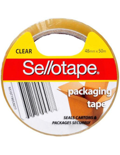 Sellotape Clear Packaging Tape 48mm X 5m 1ea x 5